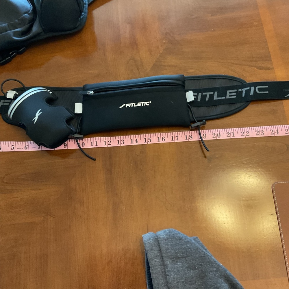 Fitletic Black Running Belt with Pouch